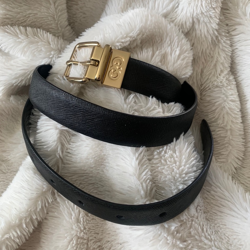 Cole Haan Reversible Black Leather Belt